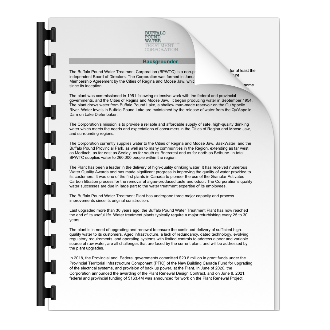 buffalo pound water treatment plant annual report 2018